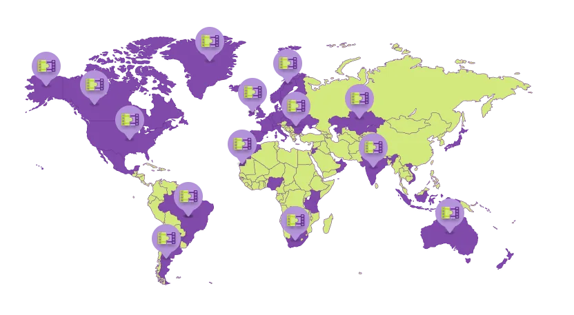 Global collaboration map showing SceneMatch usage
